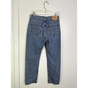 Levis Jeans Womens 28 501 90s Mom Straight Leg High Rise Hidden Button Fly